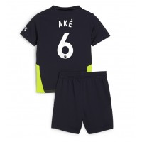 Echipament fotbal Manchester City Nathan Ake #6 Tricou Deplasare 2024-25 pentru copii maneca scurta (+ Pantaloni scurti)